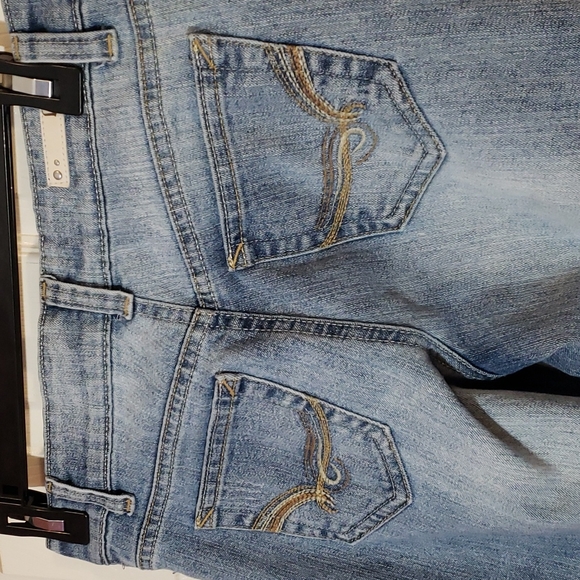 Lei Sophia Hipster Flare Jeans Y2K Distressed - Picture 8 of 12